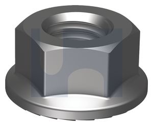 NUT FLANGE SERRATED GAL M08-1.25 